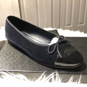 Navy Blue 18a Corduroy Velvet Patent Cap Toe Bow